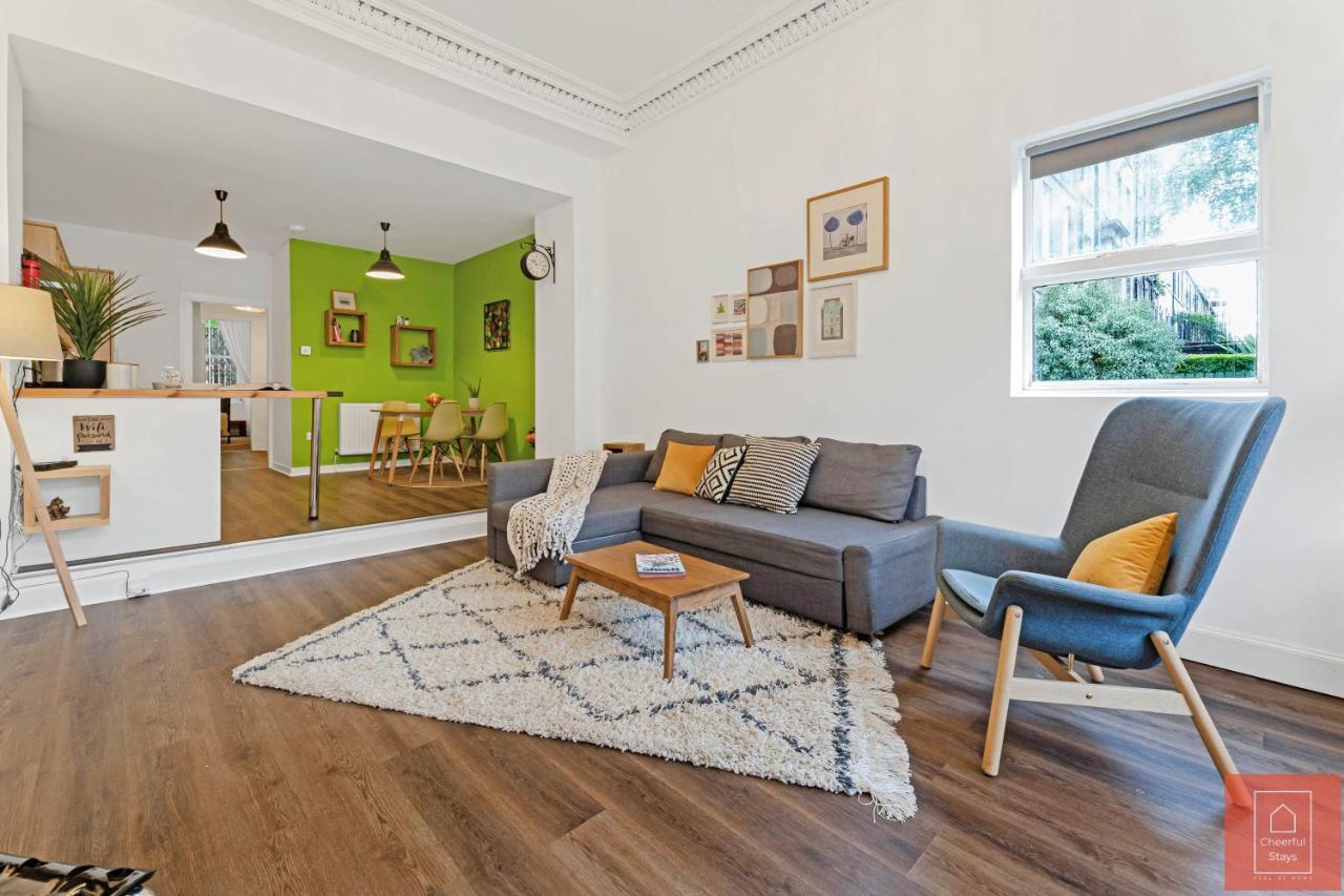Cheerful Stays: Spacious Flat In Vibrant Leith EDI Exterior foto