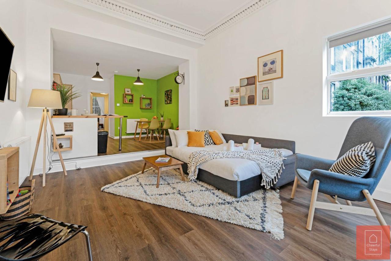 Cheerful Stays: Spacious Flat In Vibrant Leith EDI Exterior foto
